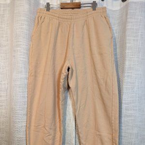 ASOS cream cropped joggers